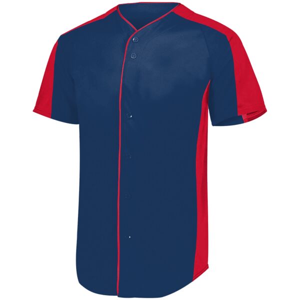 Augusta Sportswear Full-Button Baseball Jersey 1655 Full-Button Baseball Jersey Thumbnail