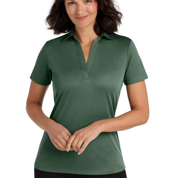 Ladies Heathered Silk Touch  Performance Polo Thumbnail
